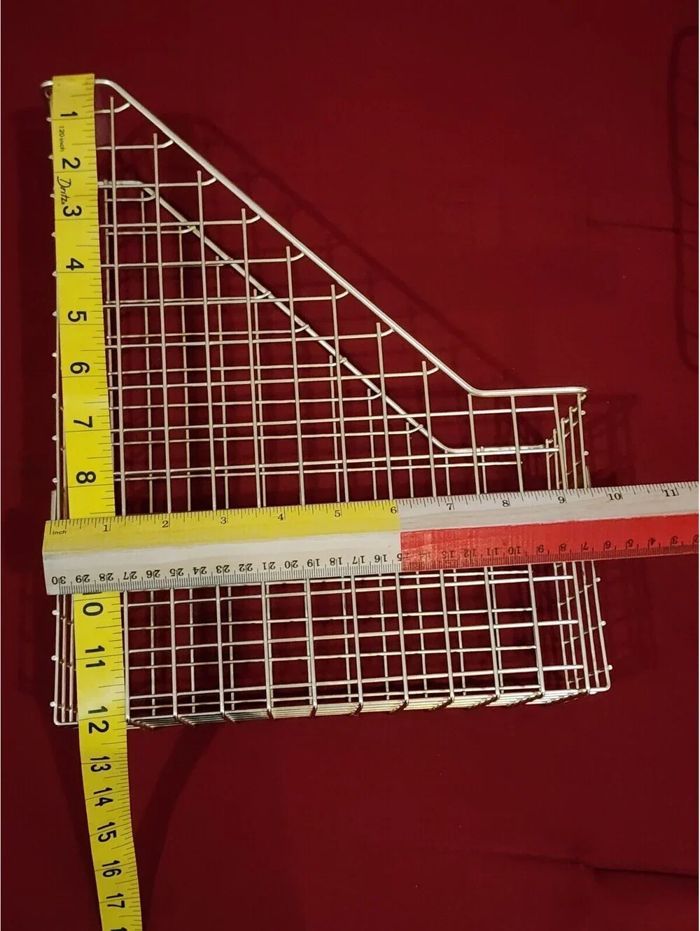 Lot of 3 Gold Tone Wire Baskets - 2 Large & 1 Small